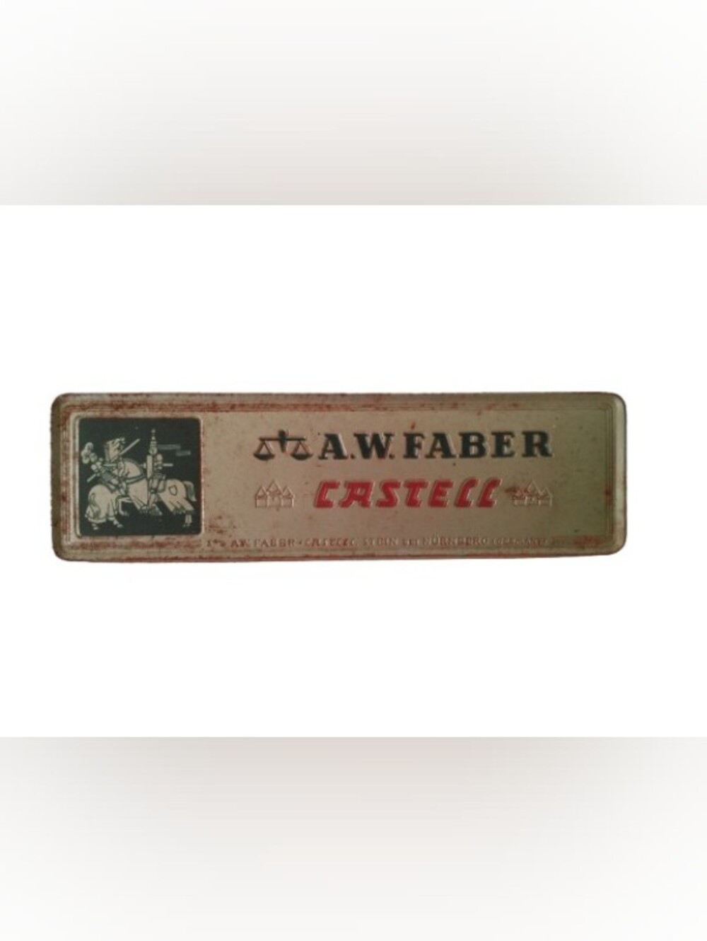 Vintage Faber-Castell Metal Drafting Pencil Case